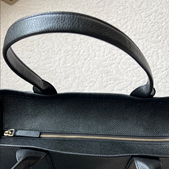 THE LEATHER LARGE TOTE BAG - Picture 5 of 15
